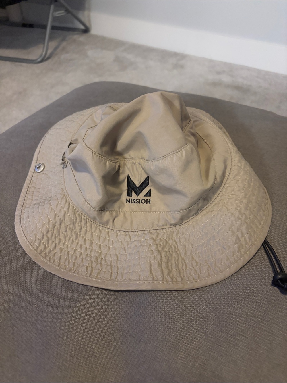 Mission Men's Beige Boonie Hat - Lightweight Sun Protection